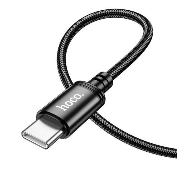 Кабель HOCO X89 Wind 60W charging data cable Type-C to Type-C Black (6931474784384) 45545 фото