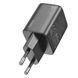 Мережевий зарядний пристрій HOCO N42 Elogiado dual-port PD45W(2C) charger Black (6942007617086) 49126 фото 3