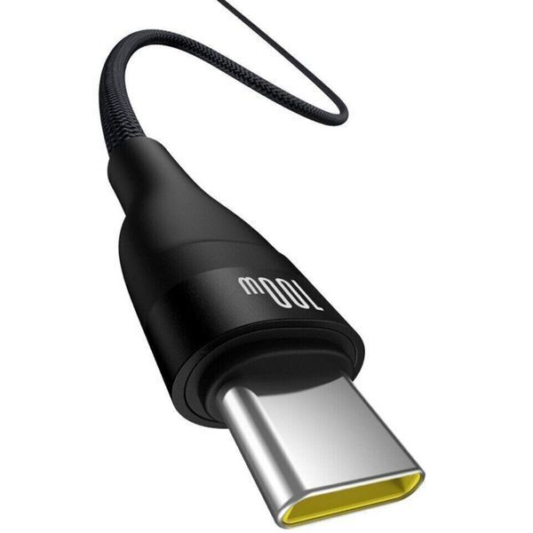 Кабель Baseus Flash 2 Charging Cable USB to USB-C 100W 1m Cluster Black (P10311804111-00) 56908 фото