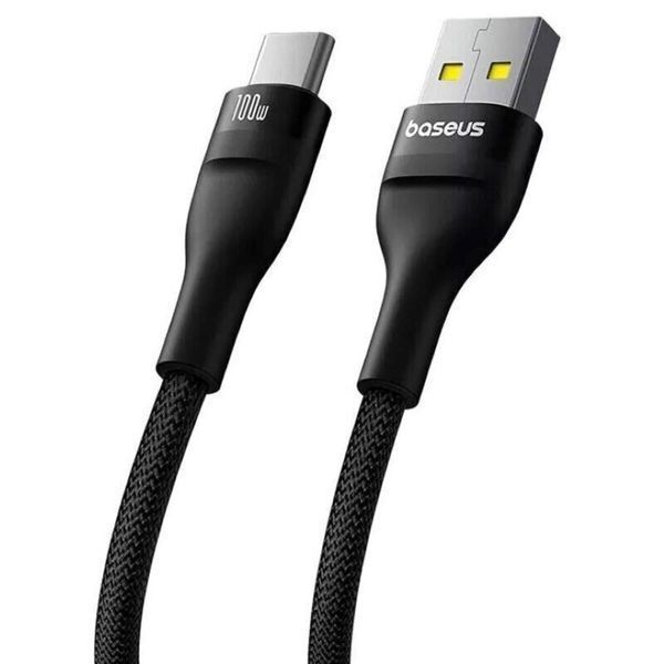 Кабель Baseus Flash 2 Charging Cable USB to USB-C 100W 1m Cluster Black (P10311804111-00) 56908 фото