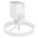 Мережевий зарядний пристрій HOCO N42 Elogiado dual-port PD45W(2C) charger set(C to iP) White (6942007617116) 51483 фото 2