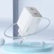 Мережевий зарядний пристрій HOCO N42 Elogiado dual-port PD45W(2C) charger set(C to iP) White (6942007617116) 51483 фото 5