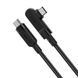 Кабель ACEFAST C5-03 Type-C to Type-C 5A, 100W, 2m, nylon, zinc connectors, Black (AFC5-03B) 14683 фото 2