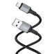 Кабель BOROFONE BX83 Micro Famous silicone charging data cable Black (6974443386387) 55628 фото 2