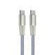 Кабель WUW-X201 Type-C to Type-C 100W 1m grey (WUW-X201TCTC) 54821 фото 1