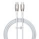 Кабель Baseus Glimmer Series Fast Charging Data Cable Type-C to Type-C 100W 1m White (CADH000702) 56842 фото 1