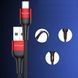 Кабель ESSAGER Fast Charging 5A USB-A to Type C 0.3m red (EXCT-FMTB09) 55323 фото 4
