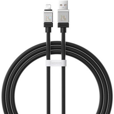 Кабель Baseus CoolPlay Series Fast Charging Cable USB to iP 2.4A 1m Black (CAKW000401) 57458 фото
