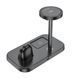 Бездротовий зарядний пристрій BOROFONE BQ29 Feliz 3-in-1 wireless fast charger Black (6941991110290) 49663 фото 1