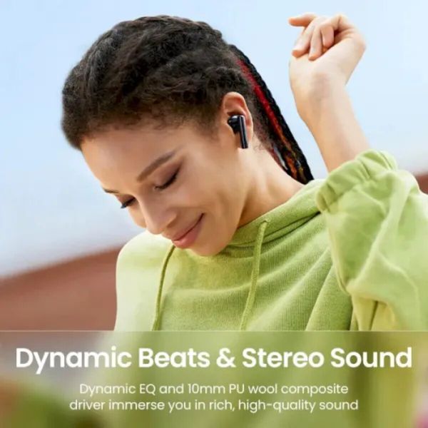 Бездротові навушники UGREEN WS106 HiTune T3 Active Noise-Cancelling Wireless Earbuds (Black)(UGR-90401) (UGR-90401) 50128 фото
