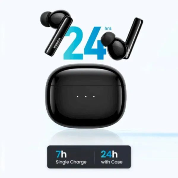 Бездротові навушники UGREEN WS106 HiTune T3 Active Noise-Cancelling Wireless Earbuds (Black)(UGR-90401) (UGR-90401) 50128 фото