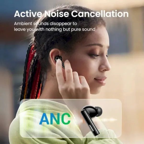 Бездротові навушники UGREEN WS106 HiTune T3 Active Noise-Cancelling Wireless Earbuds (Black)(UGR-90401) (UGR-90401) 50128 фото