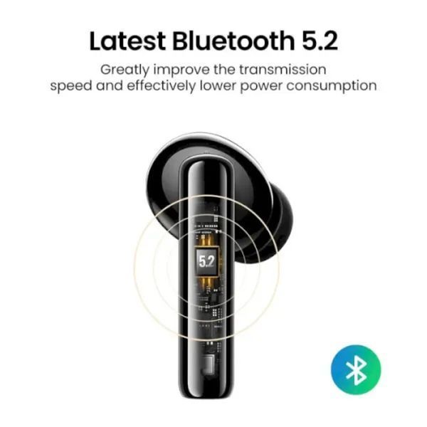 Бездротові навушники UGREEN WS106 HiTune T3 Active Noise-Cancelling Wireless Earbuds (Black)(UGR-90401) (UGR-90401) 50128 фото