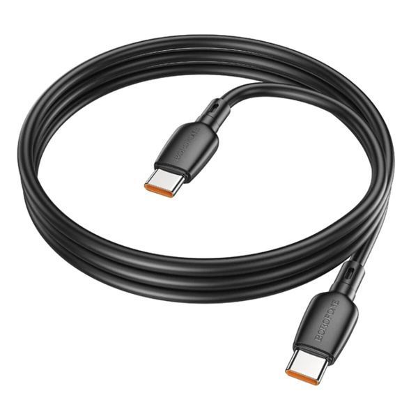 Кабель BOROFONE BX93 Super power 100W fast charging data cable Type-C to Type-C Black (BX93CCB) 44435 фото