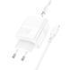 Мережевий зарядний пристрій BOROFONE BA75A Powerful dual port PD30W+QC3.0 charger set(C to iP) White (BA75ACLW) 41690 фото 3
