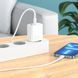 Мережевий зарядний пристрій BOROFONE BA75A Powerful dual port PD30W+QC3.0 charger set(C to iP) White (BA75ACLW) 41690 фото 7