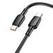 Кабель BOROFONE BX93 Super power 100W fast charging data cable Type-C to Type-C Black (BX93CCB) 44435 фото 2