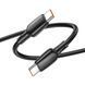 Кабель BOROFONE BX93 Super power 100W fast charging data cable Type-C to Type-C Black (BX93CCB) 44435 фото 3