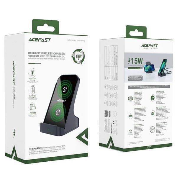 Бездротовий зарядний пристрій ACEFAST E14 desktop wireless charger (AFE14) 24048 фото