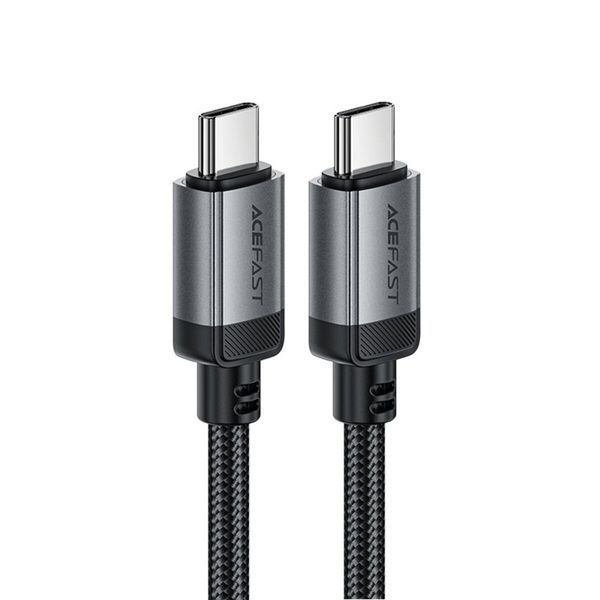 Кабель ACEFAST C20-03 USB-C to USB-C aluminum alloy charging data cable Black (6974316283775) 56577 фото