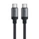 Кабель ACEFAST C20-03 USB-C to USB-C aluminum alloy charging data cable Black (6974316283775) 56577 фото 1