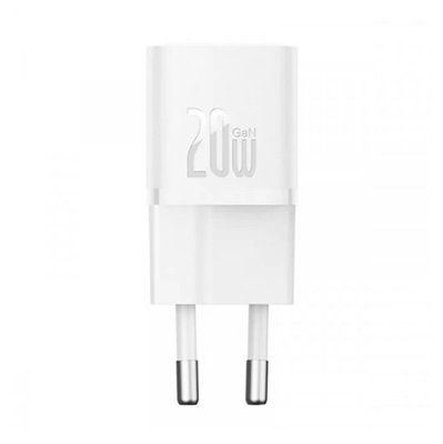 Мережевий зарядний пристрій Baseus GaN5S Fast Charger 1C 20W EU Moon White (P10162503213-00) 56966 фото