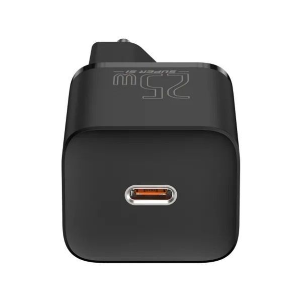 Мережевий зарядний пристрій Baseus Super Si Quick Charger 1C 25W EU Black (CCSP020101) 15837 фото