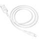Кабель BOROFONE BX43 USB to iP 2.4A, 1m, PVC, PVC connectors, White (BX43LW) 13808 фото 4