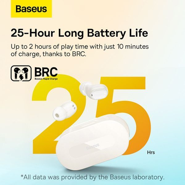 Бездротові навушники Baseus Bowie EZ10 True Wireless Earphones White (A00054300226-Z1) 50652 фото