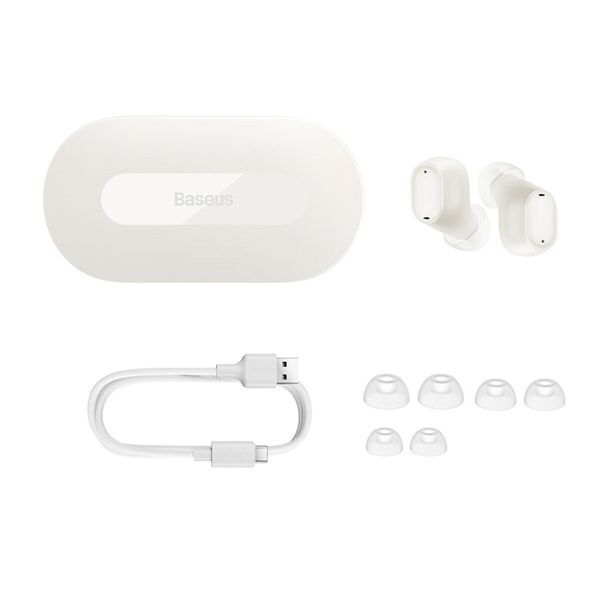 Бездротові навушники Baseus Bowie EZ10 True Wireless Earphones White (A00054300226-Z1) 50652 фото