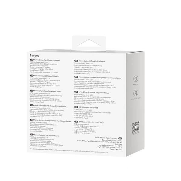 Бездротові навушники Baseus Bowie EZ10 True Wireless Earphones White (A00054300226-Z1) 50652 фото