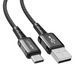 Кабель ACEFAST C1-04 USB to Type-C 3A, 1.2m, nylon aluminum connectors, Black (AFC1-04B) 14690 фото 1