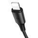 Кабель BOROFONE BX47 USB to iP 2.4A, 1m, PVC, PVC connectors, Black (BX47LB) 14103 фото 1