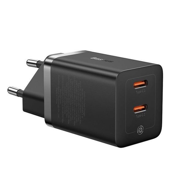Мережевий зарядний пристрій Baseus GaN5 Pro Fast Charger C+C 40W EU Black (CCGP180101) 49180 фото