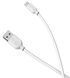 Кабель BOROFONE BX14 USB to Micro 2.4A, 2m, PVC, TPE connectors, White (BX14M2W) 13238 фото 1
