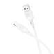 Кабель BOROFONE BX113 Lenny silicone charging data cable iP(L=1M) White (6941991115400) 55596 фото 1