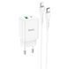 Мережевий зарядний пристрій HOCO N28 Founder PD20W+QC3.0 charger set(C to iP) White (6931474783530) 51481 фото 1