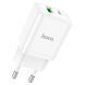 Мережевий зарядний пристрій HOCO N28 Founder PD20W+QC3.0 charger set(C to iP) White (6931474783530) 51481 фото 6