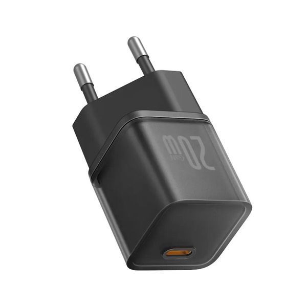 Мережевий зарядний пристрій Baseus GaN5S Fast Charger 1C 20W EU Cluster Black (P10162503113-00) 54797 фото