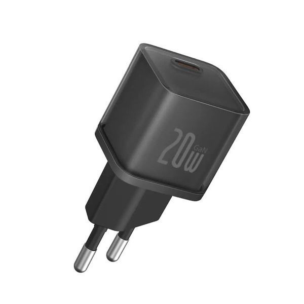 Мережевий зарядний пристрій Baseus GaN5S Fast Charger 1C 20W EU Cluster Black (P10162503113-00) 54797 фото