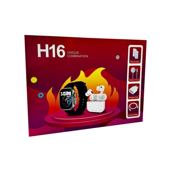 Смарт-годинник Fendior H16+TWS+Powerbank+Charge Black (FendiorH16Black) 52628 фото