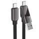 Кабель ACEFAST C13-05 USB/Type-C to Type-C 3A, 0.2m, nylon, zinc connectors, Black (6974316283539) 55799 фото 4
