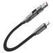 Кабель ACEFAST C13-05 USB/Type-C to Type-C 3A, 0.2m, nylon, zinc connectors, Black (6974316283539) 55799 фото 3