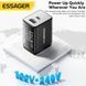 Мережевий зарядний пристрій ESSAGER ECT45W Gan 1USB 1T-C 45W white (ECT45W-LJB02-Z) 54850 фото 4