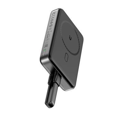 Зовнішній акумулятор ACEFAST M10-10000 PD30W magnetic wireless charging power bank with cable Black 23403 фото