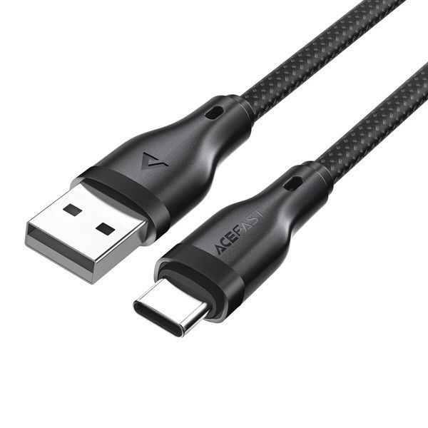 Кабель ACEFAST C8-04 USB-A to USB-C charging data cable Black (6974316282693) 52329 фото