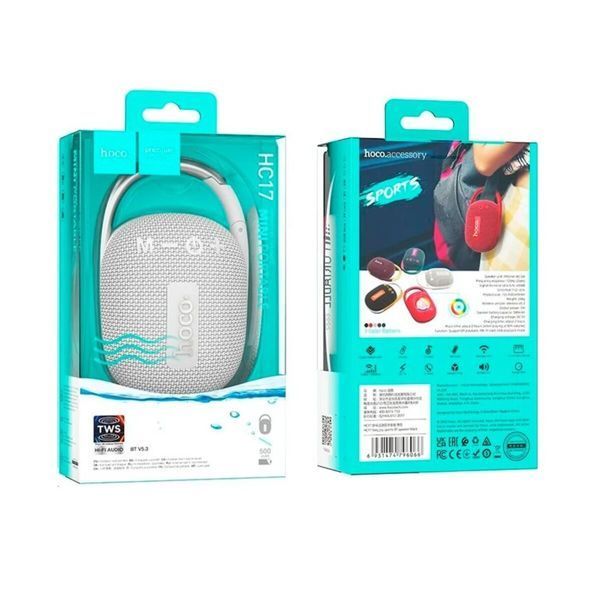 Портативна колонка HOCO HC17 Easy joy sports BT speaker Gray (6931474796080) 49519 фото