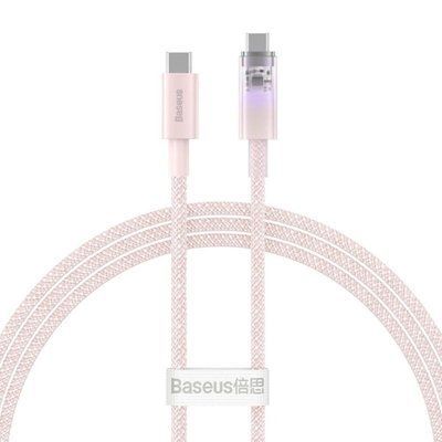 Кабель Baseus Explorer Series Fast Charging Cable with Smart Temperature Control Type-C to Type-C 100W 2m Baby Pink (P10319703411-01) 56916 фото