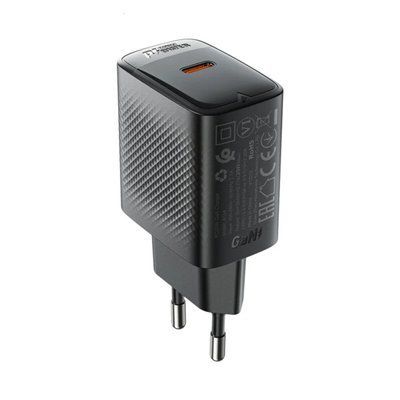 Мережевий зарядний пристрій ACEFAST A104 PD25W GaN single USB-C charger Black (6974316283355) 52320 фото