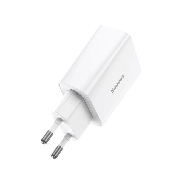 Мережевий зарядний пристрій Baseus Speed Mini Quick Charger 1C 20W EU White (CCFS-SN02) 14906 фото
